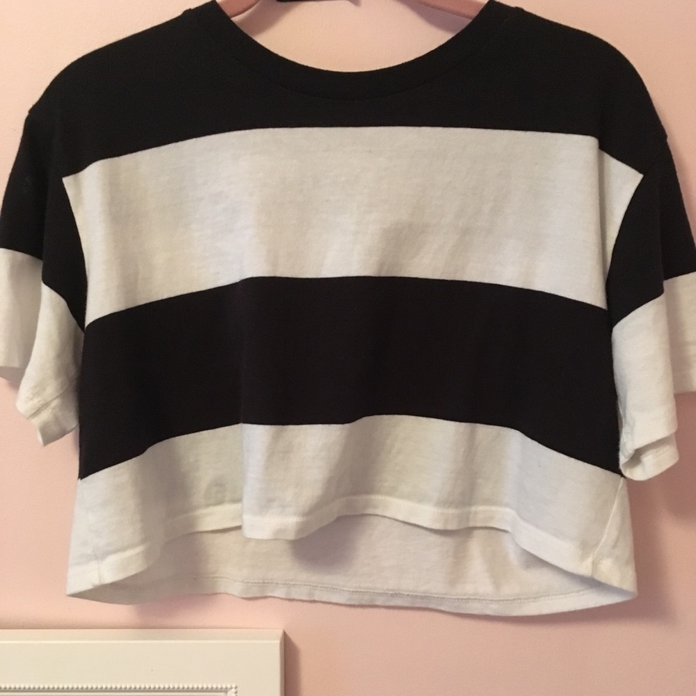 Hollister striped crop top